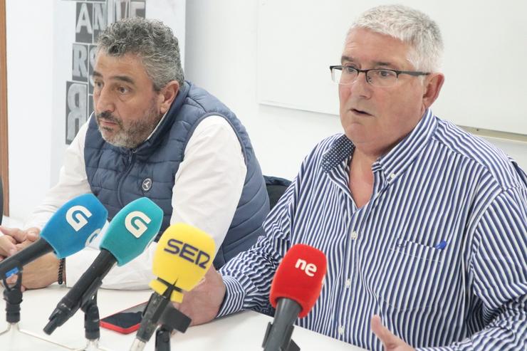 Rolda de prensa do responsable de Producións Ecolóxicas e Extensivas de Unións Agrarias, José Ramón González, e o secretario de Coordinación Sectorial, Félix Porto 