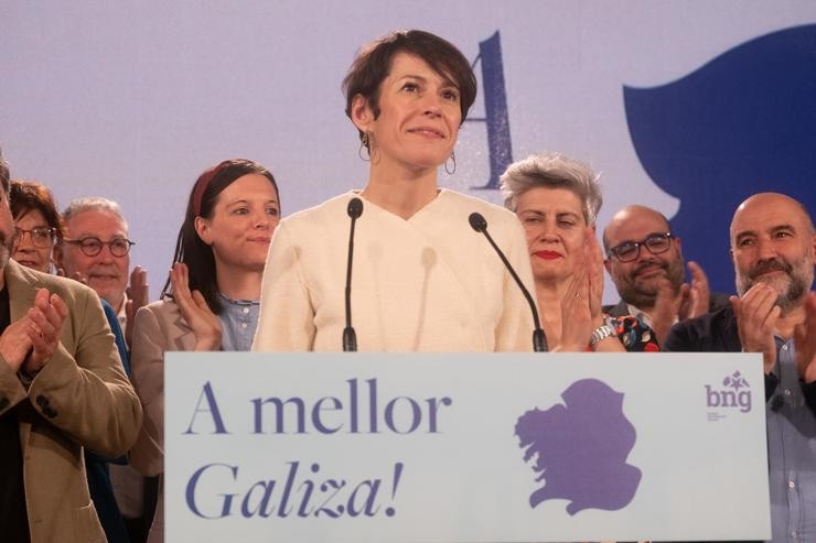 A candidata do Bloque Nacionalista Galego (BNG) á presidencia da Xunta, Ana Pontón 