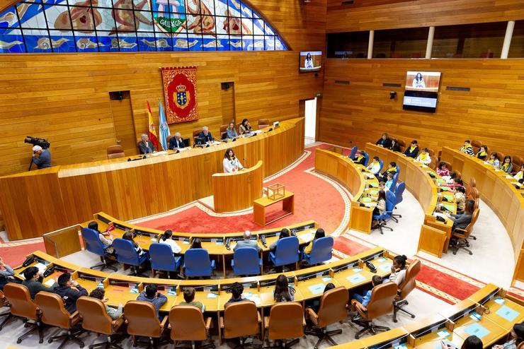 Arquivo - Alumnos de Primaria votan como 'deputados' no Parlamento de Galicia para defender a solidariedade e a inclusividad. XUNTA DE GALICIA - Arquivo 
