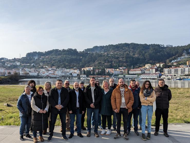 Visita do deputado do BNG Néstor Rego a Cabanas (A Coruña), a 5 de febreiro de 2024 