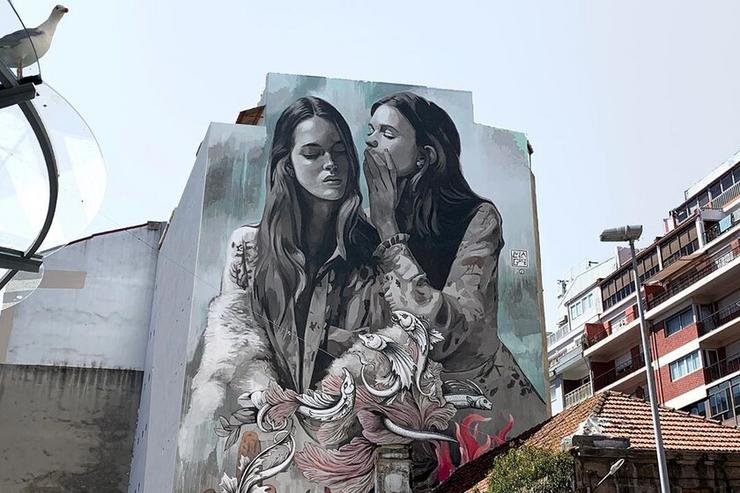 Mural de Lula Goce en Vigo 
