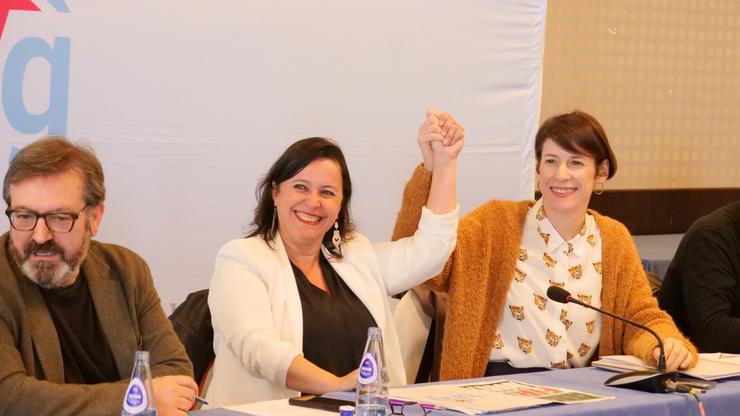 A líder do BNG, Ana Pontón, e a eurodeputada e candidata ás europeas, Ana Miranda. BNG 