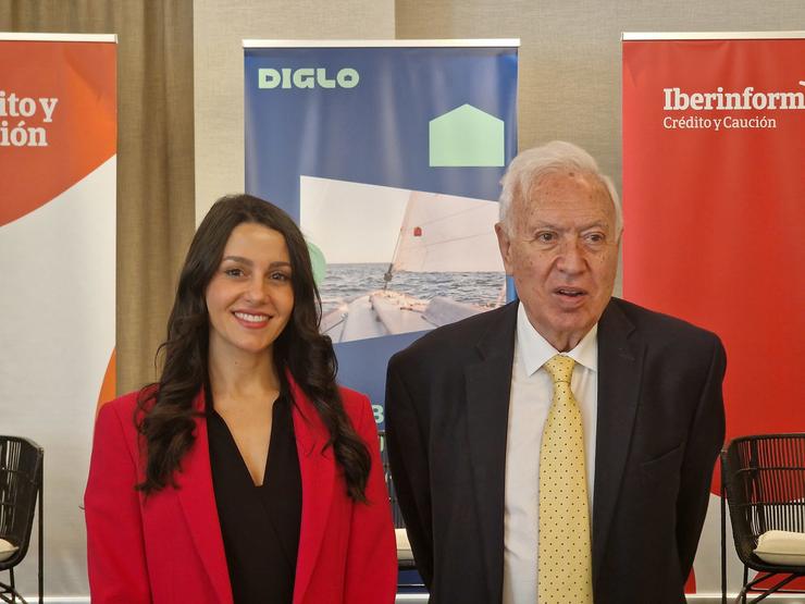 Inés Arrimadas e José Manuel García-Margallo este martes en Vigo / PEDRO DAVILA